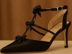 Bow Strappy Pumps