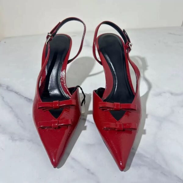 Red Bow Knot Pumps - Image 2