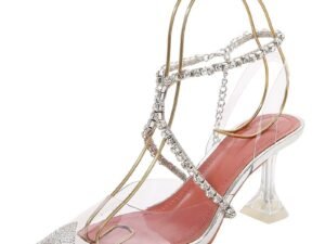 Closed Toe Silver  Heels