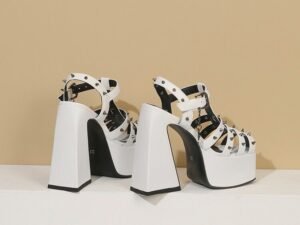 Rivet Leather Sandals