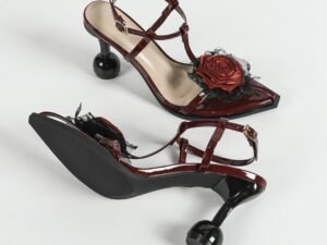 3D Orchid Decor Sandals