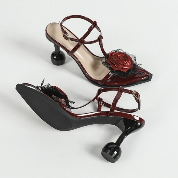3D Orchid Decor Sandals