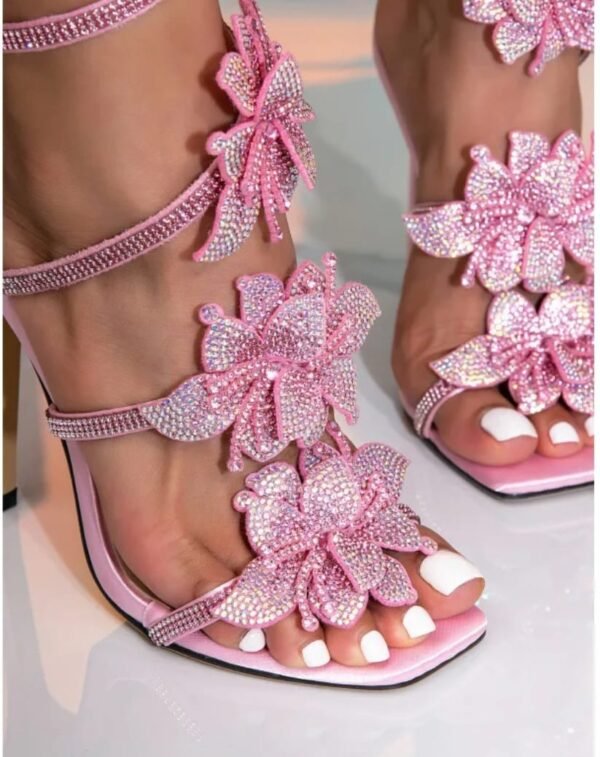 Crystal Flower Women Sandals