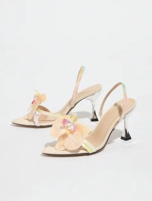 Orchid Flowers Pointed Sandals