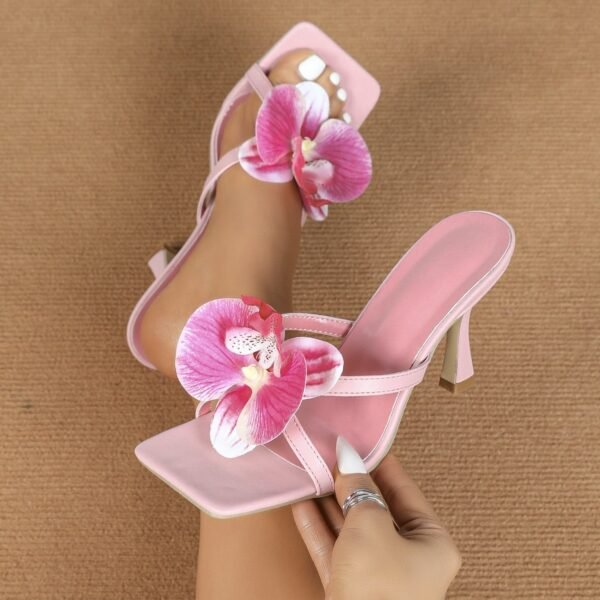 Luxury 3d Floral Heels - Image 3