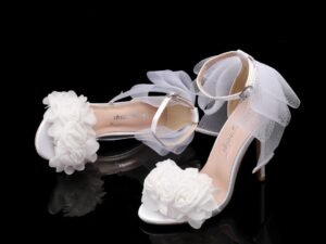 Crystal Queen White Sandal