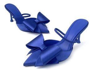 Blue Bow High Heel