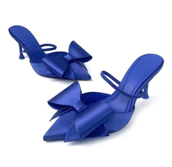 Blue Bow High Heel