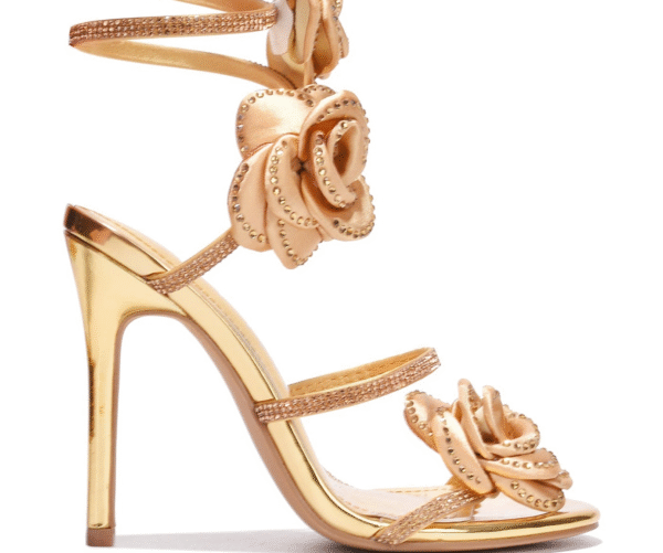 Flowers Ankle Strap Sandals